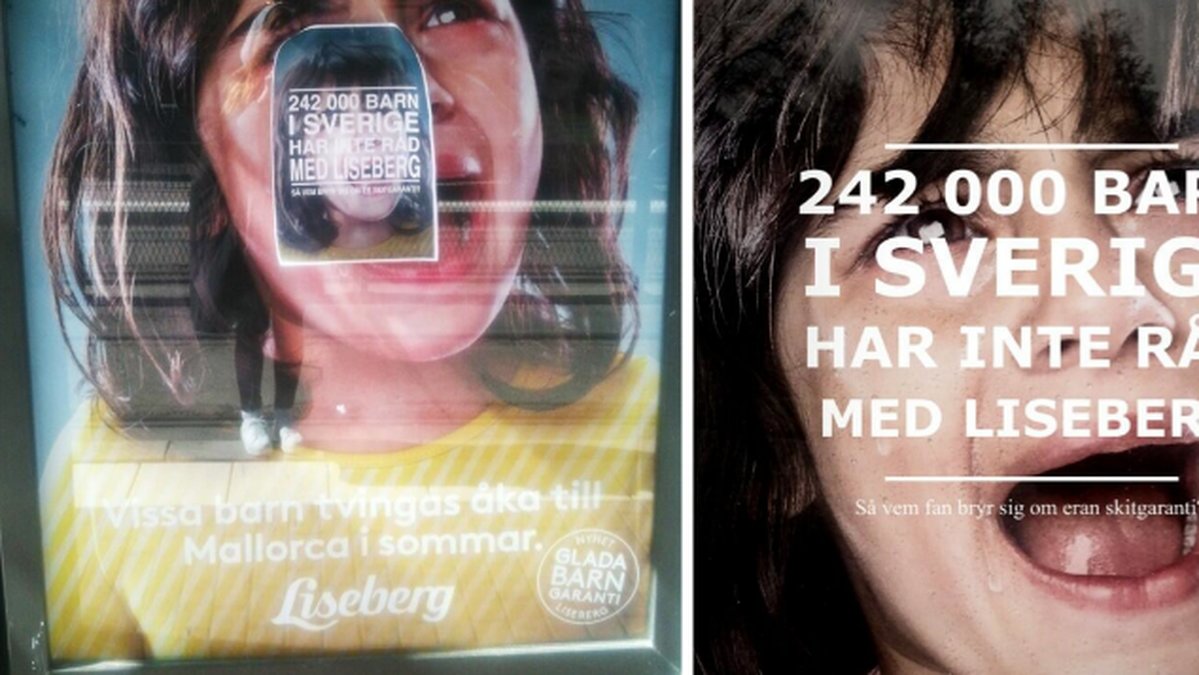 Till höger: Viktor Ragnemars alternativa affisch. Nu sprids liknande affischer i Göteborg. 